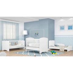 Berço Tuboarte Tipo Americano 3x1 Branco