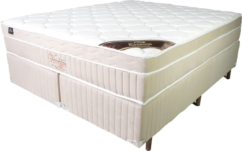 Conjunto Box Queen 158x198x75 Venezza Eurosono,