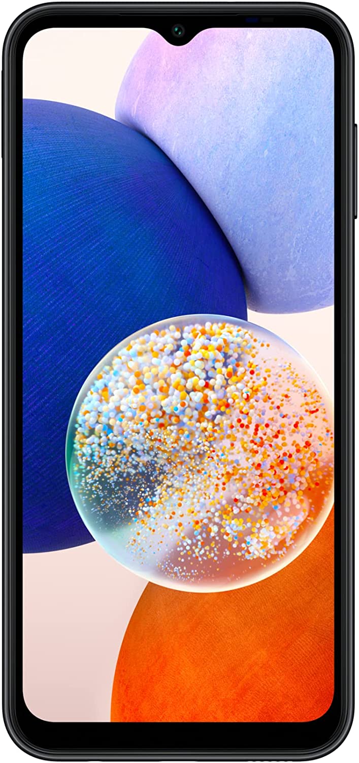 Smartphone Samsung Galaxy A14 Octa-Core 128GB Preto 5G Dual Chip 4GB RAM  Tela Infinita 6,6 Câmera Tripla Traseira de 50MP+2MP+2MP