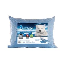Travesseiro Fibrasca Frostygel 50x70cm Fibra Lavável Azul