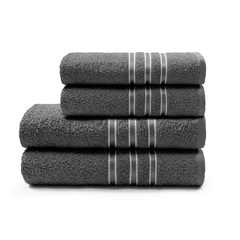 Toalha de Banho Festiva Camesa 62cm x 120cm Cinza