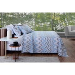Jogo de Cama Queen Corttex 04 Peças Attuale 100% Algodão 150 Fios