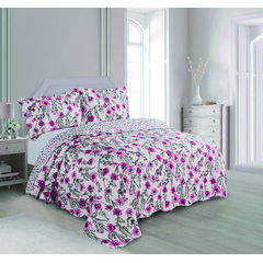 Kit de Colcha Camesa Evolution 02 Peças Solteiro Quartz Estampada