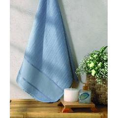 Toalha Lavabo Dohler Firenze III Para Bordar 30cm X 45cm 100% Algodão Azul