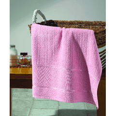 Toalha de Rosto Dohler Firenze III Para Bordar 50cm X 80cm 100% Algodão Rosa