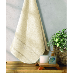 Toalha de Rosto Dohler Firenze III Para Bordar 50cm X 80cm 100% Algodão Marfim