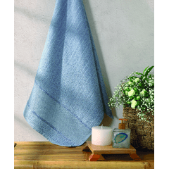 Toalha de Banho Dohler Firenze III Para Bordar 70cm X 1,40M 100% Algodão Azul