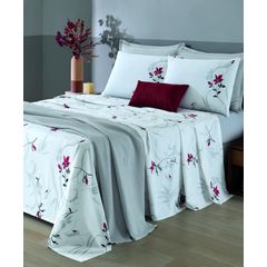 Jogo de Cama Dohler Casal 04 Peças Premium 100% Algodão 180 Fios Lucy