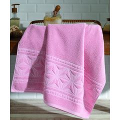 Toalha de Banho Dohler Jacquard Confort Rosa 70cm x 140cm FJ-7150