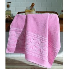 Toalha de Rosto Dohler Jacquard Confort Rosa 50cm x 90cm FJ-7150