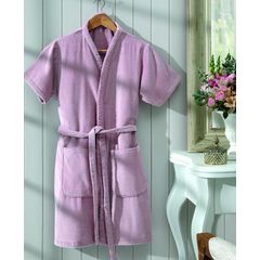 Roupão Feminino Dohler Aveludado Fiori Liso G Rosa Claro
