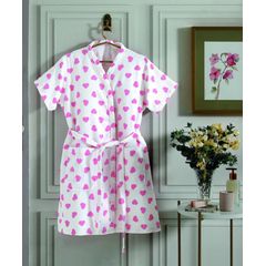 Roupão Feminino Dohler Aveludado Fiori Estampado Formosa G