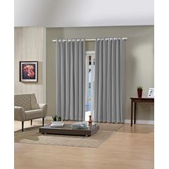 Cortina Bella Janela Pratika Slim 2,40 x 1,60 Titânio