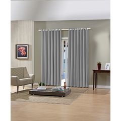 Cortina Bella Janela Pratika Slim 3,60 x 2,50 Titânio