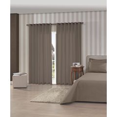 Cortina Bella Janela Rústica Pantex 3,60 x 2,50 Camurça