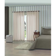 Cortina Bella Janela Rústica Pantex 4,20 x 2,50 Cru