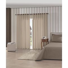 Cortina Bella Janela Rústica Pantex 4,20 x 2,50 Latte