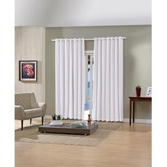 Cortina Bella Janela Pratika Slim 3,60 x 2,50 Branca