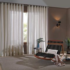 Cortina Bella Janela Pratika Slim Mônaco 2,60m x 1,70m Areia