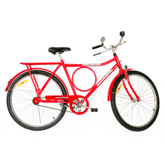 Bicicleta Monark Aro 26 Barra Circular Vermelho