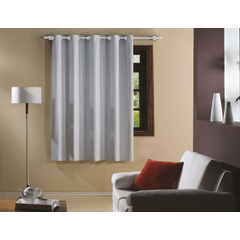 Corta Luz Bella Janela PVC Ilhos 1,30 x 1,70 Branco/Cinza