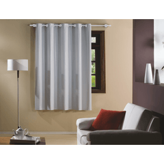 Corta Luz Bella Janela PVC Ilhos 2,60 x 1,70 Branco/Cinza