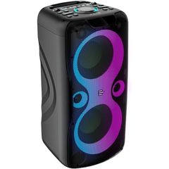 Caixa Amplificada Pulsebox 2 Double 8 SP510 Com Bluetooth, USB, Micro SD e Rádio FM 1100W, Preta 220V
