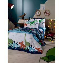Jogo de Cama Santista 03 Peças Royal Infantil Saurus 100% Algodão