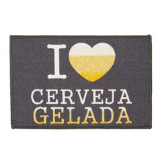 Tapete Corttex Bem-Vindo 40 cm x 60 cm Antiderrapante Estampado