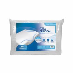 Travesseiro Fibrasca Nasa Cervical 37cm x 53cm Branco