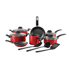 Conjunto de Panelas Brinox 10 Peças Onion Vermelho