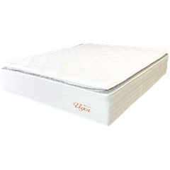 Colchão Queen Topázio 158x198x35 Vigor Molas Ensacadas Bege Com Malha Bege