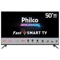 Smart Tv 50" Philco Led PTV50G2SGTSSBL USB HDMI Prata 220v