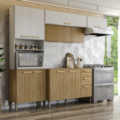 Cozinha Completa Urbane Kits Paraná(Freijó-Supremo)