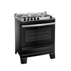 Fogão Atlas Agile UP 5 Bocas Preto Bivolt