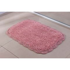 Tapete Banheiro Niazitex Croche 0,40cm x 0,60cm Rose