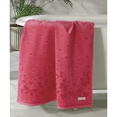 Toalha de Rosto Dohler Romance 50cm x 80cm Cereja