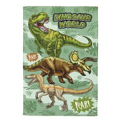 Toalha de Banho Infantil Dohler Felpuda 70cm x 115cm Dino 01