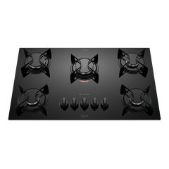 Fogão Cooktop Utop Atlas 5 Bocas a Gás Acendimento Automático Preto 220v