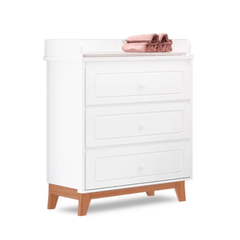 Cômoda Infantil Tuboarte Natan 3 Gavetas Branco