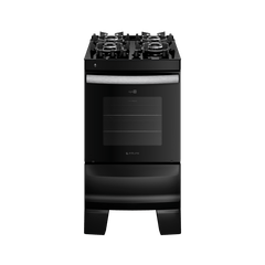 Fogão Atlas Agile Glass 4 Bocas Preto Bivolt
