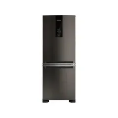 Refrigerador Brastemp BRE57FEBNA Frost Free 2 Portas Inverse 447 Litros Black Inox 220v