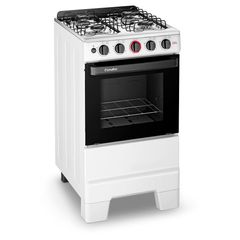 Fogão Esmaltec Ideal Super 4 Bocas F4IAB 4121 com Acendimento Automático Branco Bivolt