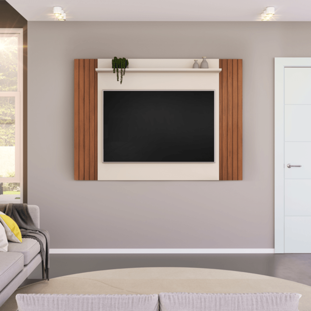 Painel DJ Trend Extensível (1,36 ~ 1,60m) Freijó Off White