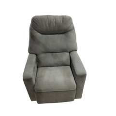 Poltrona Domarco Reclinável Dream Tecido 355 Veludo Chumbo