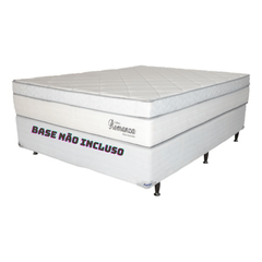 Colchão Casal Zeflex 138X188X33 Romanza Com 1 Eurotop Cinza