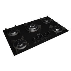 Fogão Cooktop Supreme Dako 5 Bocas a Gás Acendimento Automático Preto 220v