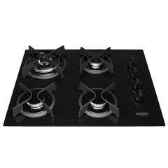 Fogão Cooktop Supreme Dako 4 Bocas a Gás Acendimento Automático Preto 220v