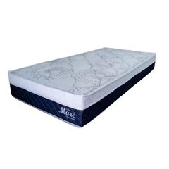 Colchão Solteiro Zeflex 88X188X26 Maré Eps Molas Ensacadas Azul Marinho