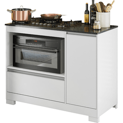 Balcão de Madeira Cooktop Notável NT3050 Branco